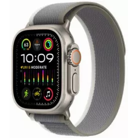 Часы Apple Watch Ultra 2 49 мм, S/M, Titanium Case with Green/Gray Trail Loop